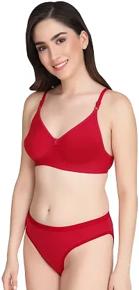 Classic Cotton Blend Solid Lingerie set for Women-thumb1