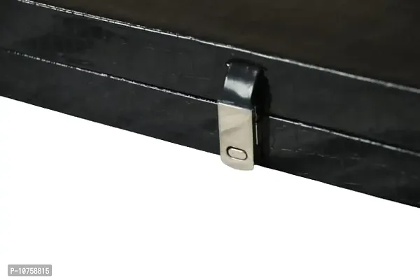 DOOR STEP SHOPPING P-Set Lether Box Storage Box, Display Box Multiple (12) 12""x 8"" INCH (Black)-thumb4