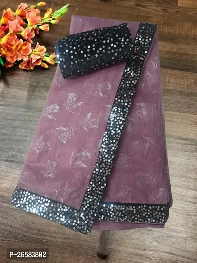 Classic Organza Saree with Blouse Piece for Women
