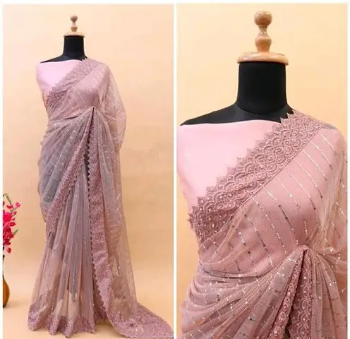 Classic Lycra Saree with Blouse piece