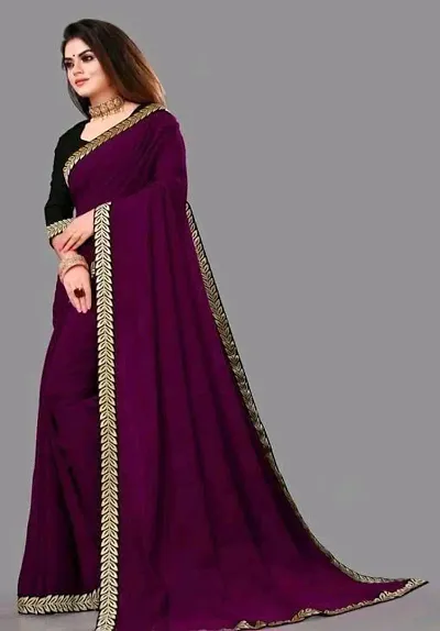 Trending Pure Georgette Saree with Blouse piece 