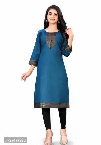 Classic Cotton Slub Kurta set for Women-thumb0