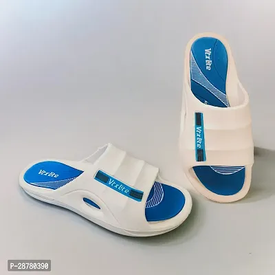 Men stylish white BLUE  slippers-thumb0
