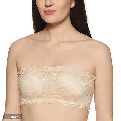 Stylish Beige Cotton Blend Solid Bras For Women-thumb0