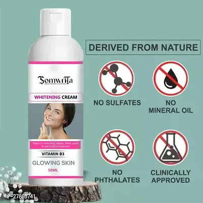 SOMWRITA Whitening Cream For Advanced Whitening  Brightening, Lightening Cream, Remove dark spot,remove acne,natural whitening PACK OF 1(50gm)-thumb0