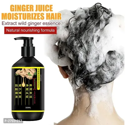 Black Ginger Hair Dye Instant Hair Growth Shampoo / Black Ginger Anti-Dandruff Shampoo For Healthy Scalp  Hair / Daily Use Shampoo / Damage Repairs / Scalp Nourishing Black Ginger Shampoo for Hair Gr-thumb0