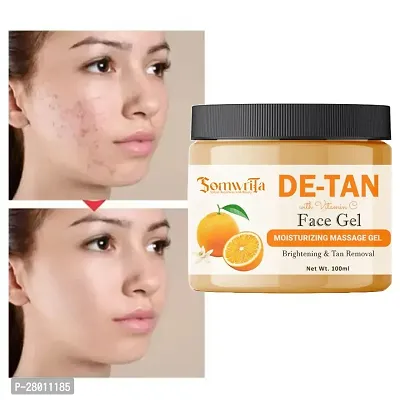 SOMWRITA a Complete Bright DE-TAN with Vitamin C face Gel, 100ml - For Instant Brighter Skin pack of 1 (100ml)