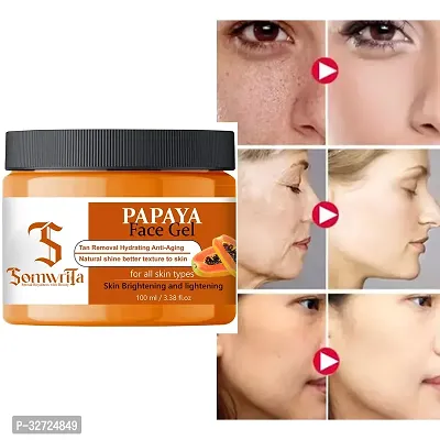 Papaya Face Gel For Glowing and Smoothing Skin - 100ml (Pack of 2)-thumb2