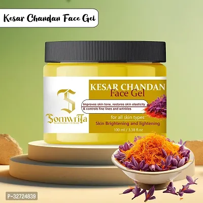 Kesar  Chandan Face Gel For Skin Lightening  Tan Removal Face Gel  Each 100ml-thumb0