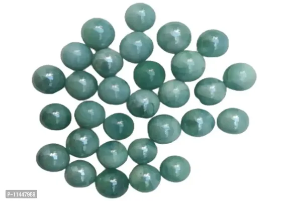 30 PCS Green OR Cloud Green Kanche OR Glass Playing Ball OR Marble Ball-thumb0