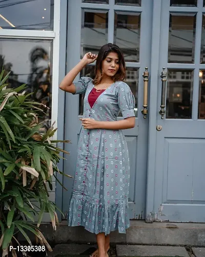 Elegant Viscose Rayon Printed Kurta For Women-thumb2