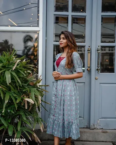 Elegant Viscose Rayon Printed Kurta For Women-thumb4