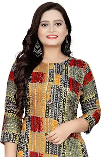 Elegant Cotton Blend Printed Kurta For Women-thumb3