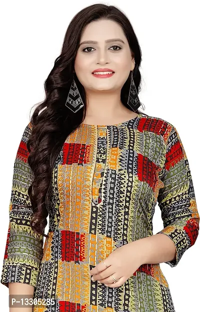 Elegant Cotton Blend Printed Kurta For Women-thumb4