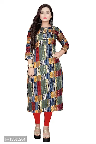 Elegant Cotton Blend Printed Kurta For Women