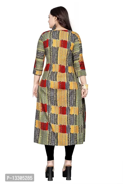 Elegant Cotton Blend Printed Kurta For Women-thumb2