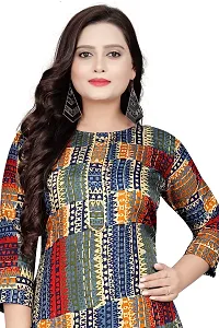 Elegant Cotton Blend Printed Kurta For Women-thumb3