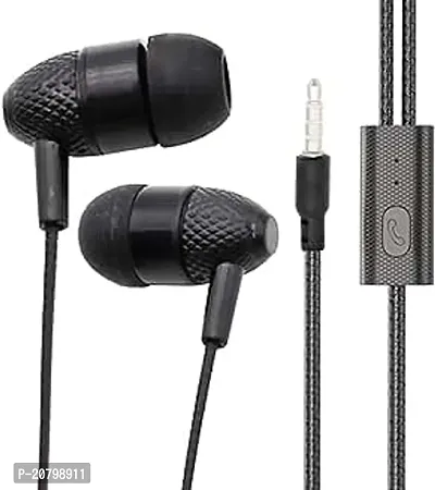 Stylish Black In-ear Wired USB Headphones With Microphone