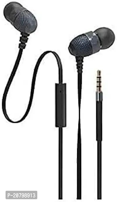 Stylish Black In-ear Wired USB Headphones With Microphone-thumb0