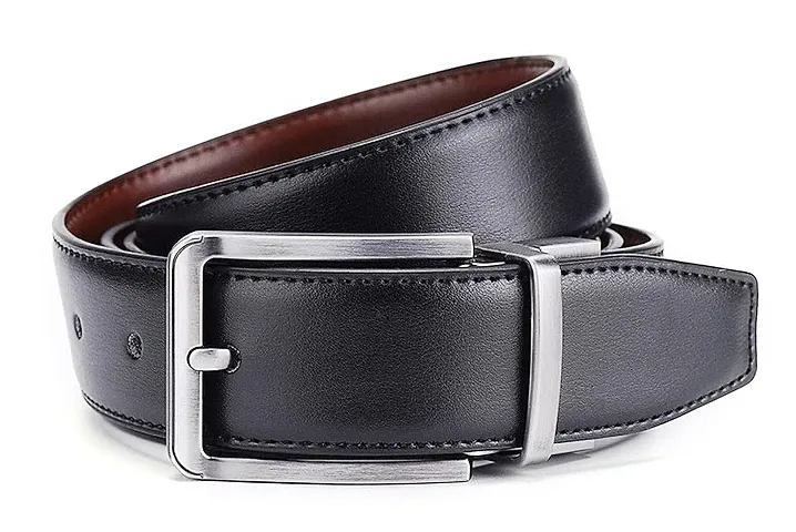 BlacKing Belts for Men PU Leather Fashion Dress Buckle