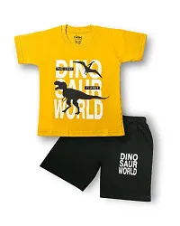 SBC Boys Half Sleeves Printed T-shirt and Shorts Pack of 2-thumb2