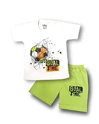 SBC Boys Half Sleeves Printed T-shirt and Shorts Pack of 2-thumb1