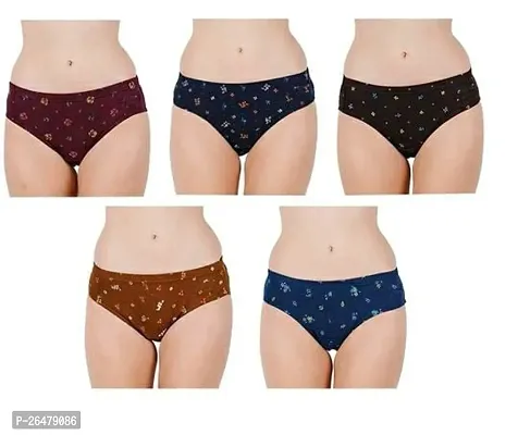 Cotton soft Printed Panty Briefs multicolor (Pack of 5)