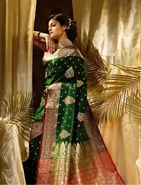 Classic Satin Saree with Blouse for Women-thumb2