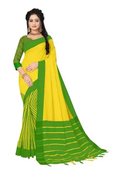 Fancy Silk Saree with Blouse Piece for Women