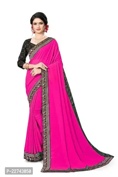 Fancy Cotton Silk Saree with Blouse Piece for Women-thumb0