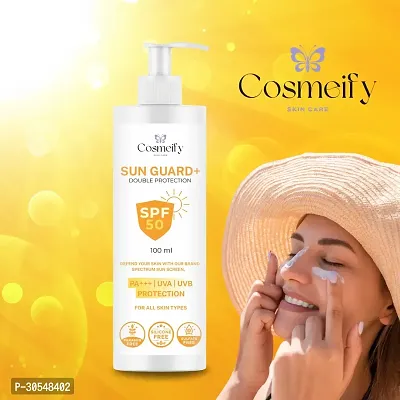 Cosmeify Sunscreen SPF 50 | PA+++ | UVA  UVB Protection | 100 ml-thumb0