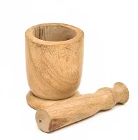 Mango Wood Mortar Pestle Set-thumb1