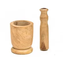 Mango Wood Mortar Pestle Set-thumb4