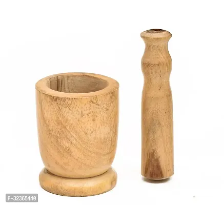 Mango Wood Mortar Pestle Set-thumb5