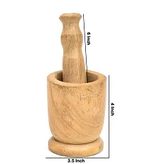 Mango Wood Mortar Pestle Set-thumb2