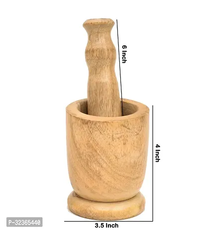 Mango Wood Mortar Pestle Set-thumb3