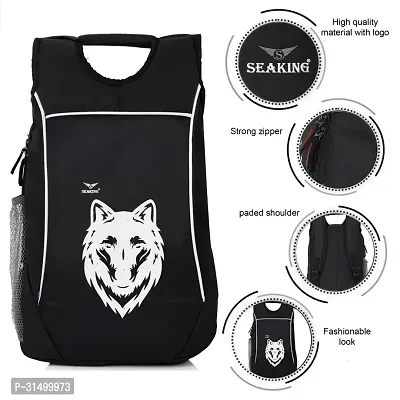 Trendy Black 35L Unisex Backpacks For School Office Travel-thumb0