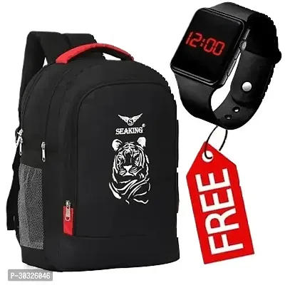Trendy Backpack With Watch Combo For Men-thumb0