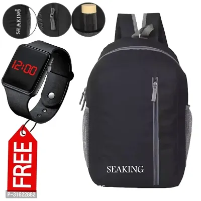 Classic Backpacks For Unisex With Free Watch