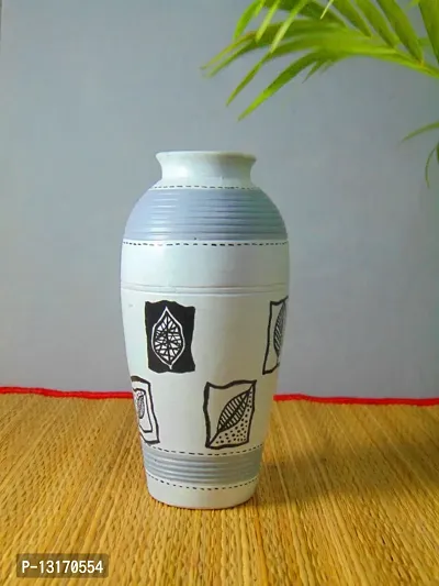 Hand Painted White Vase 8 for home decor,table,office,gift item,living room