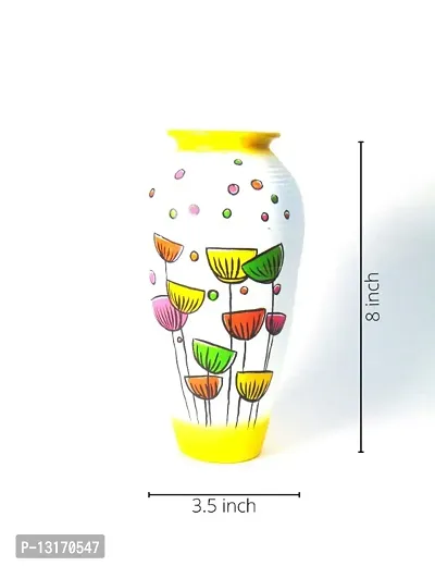 Hand-Painted Multicolored Vase 8 for home decor,table,office,gift item,living room-thumb3