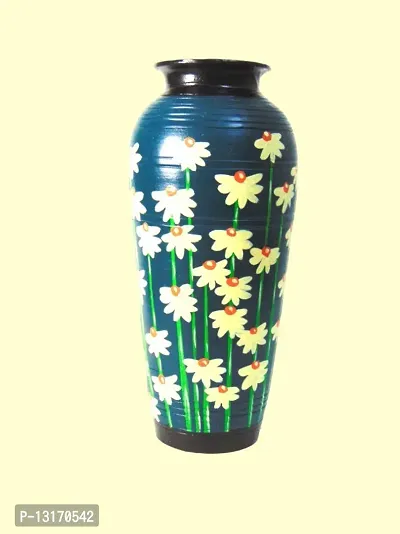 Mini flower Sticks Green Vase 8 for home decor,table,office,gift item,living room-thumb2