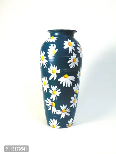 Realistic Flower Green Terracotta Vase 8 for home decor,table,office,gift item,living room-thumb2