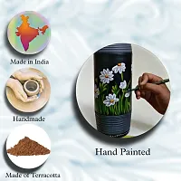 Realistic Flower Green Terracotta Vase 8 for home decor,table,office,gift item,living room-thumb3