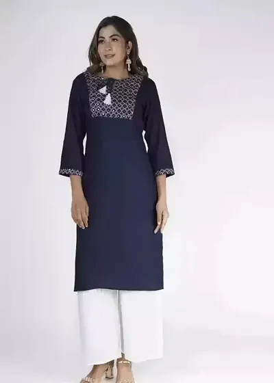 Beautiful Rayon A-Line Kurti For Women