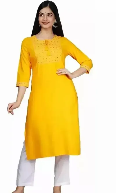 Stylish A-line Crepe Kurti