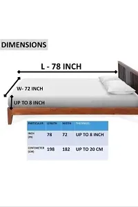 King Size Double Bed Elastic Fitted Bedsheet(pack of 2+4)-thumb1