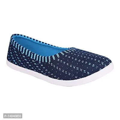 Aedee Women Slip On Flats Comfortable Casual Dress Belly Slip on Super Lightweight Women Bellies  Non-Slippery Belly for Women (Sky Blue)