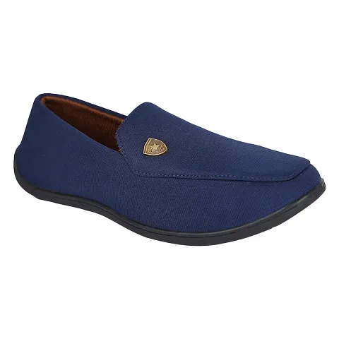 Aedee Men's Loafers for Men | Lightweight Shoes for Boys, Slip-On Comfortable Designed for All Seasons (Navy, UK 6)