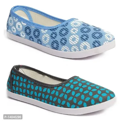 Aedee Women Casual Printed Bellie/Loafer for Women/Casual Jutti for Girls and Woman (B8-P)